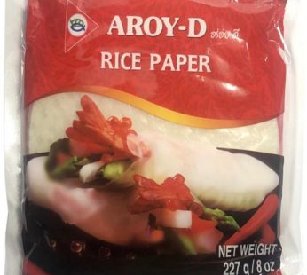 Papel de Arroz para Rolinho Primavera Aroy-D 227g
